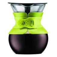 Bodum 11592-565 Pour Over Coffee Maker with Permanent Filter, 17 oz, Green