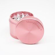 Sharp Stone Official Authentic Medium 4 Piece Grinder Hard Top 2.2 Inches Pink + Free Performance Technology Wrist... N5