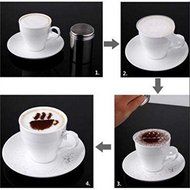 8PCS White Plastic Coffee Latte Art Mold by Micro Shops N2