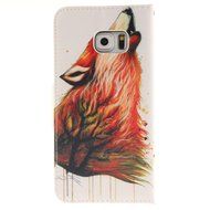 S6 Edge Case, DRUnKQUEEn® PU Leather Credit Card Holder Case Stand Feature Wallet Type Flip Folio Cover - for... N4