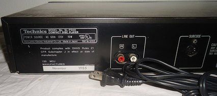 Technics SL-PG300 Single CD Disc Compact Disc Player N7