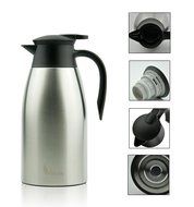 Thermal Carafe 68Oz Stainless Steel Double Walled Insulated Vacuum Thermos with Lid for Coffee Tea By Velcare N4