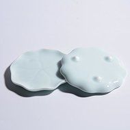CCWY Jingdezhen ceramic tea accessories saucer shadow green tea 0 equipped with celadon Lotus Cup coaster wholesale N5