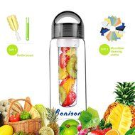limited Time Promotion Bonison Stylish Tritan Fruit Infuser Water Bottle, Leak Proof, Trendy Durable with Handle... N32
