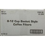 12-Cup Basket-Style Disposable Coffee Filters, 200 count