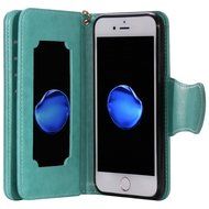 iPhone 7 Case, iPhone 7 Wallet Case,PHEZEN Beauty Flower Girl Cat Design PU Leather Wallet Case Stand Flip Case... N40
