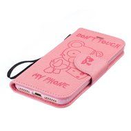 iPhone 7 Case, iPhone 7 Wallet Case,PHEZEN Beauty Flower Girl Cat Design PU Leather Wallet Case Stand Flip Case... N41