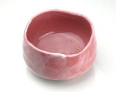 Pink Shino Ceremony Tea Bowl | Ryu Mei | Japan | 16oz |Chawan | 47119 | Orange | Shinoyaki |