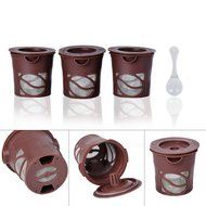 Newcomdigi Coffee Filters Refillable Coffee Capsules Reusable K Cup Coffee Filters ( 3 Packs ) N8