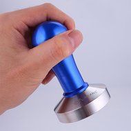 Kteam Commercial Stainless Steel Coffee Tamper 58mm Base Blue N17