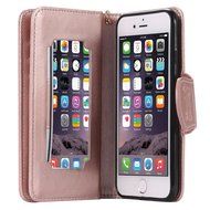 iPhone 7 Case, iPhone 7 Wallet Case,PHEZEN Beauty Flower Girl Cat Design PU Leather Wallet Case Stand Flip Case... N47