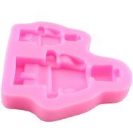 Mujiang Robot Silicone Candy Sugar Gumpaste Clay Fondant Molds Small + Large N18