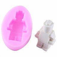 Mujiang Robot Silicone Candy Sugar Gumpaste Clay Fondant Molds Small + Large N19