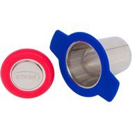 Premium Stainless Steel Tea Infuser Strainer - Standard Size Tea Strainer with Silicone Lined Lid with Finest... N10