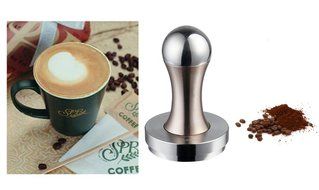 Kteam 58mm Coffee Tamper Stainless Steel Espresso Tamper Flat Base N27