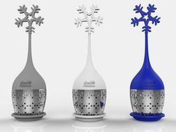 Ni•ce•Tea Solutions Snowflake Silicone Stainless Loose Leaf Tea Infusers/Strainers N3