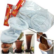5" THAI TEA COFFEE FILTER SOCK COTTON BAG STRAINER HANDLE N3