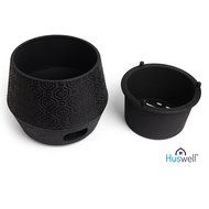 Huswell Extra Large Cast Iron Teapot Warmer Stove, Black N4