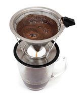 OmStore Premium Pour Over Coffee Dripper and Brewer Reusable Clever Tea Mesh Filter and Coffee Maker with Silicone... N9