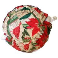 Teapot Cozy Christmas themed with Red cardinals and Poinsettias for 5-8 cup teapot #406 N3