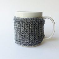 Coffee Mug Cozy Rustic Grey N2