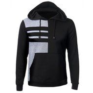 Men&#039;s Jacket,Laimeng Cotton blend Long Sleeve Hoodie Hooded Sweatshirt Tops Jacket Coat Outwear (XXL, Black)