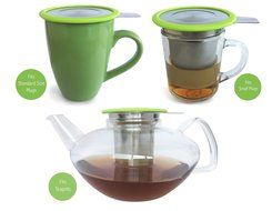 BetterBlend Tea Infuser Stainless Steel - Brew-in-Mug Tea Strainer for Loose Leaf Tea - Fine Tea Filter for Single... N5