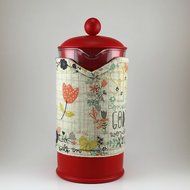 French Press Cozy, 8 cup, Cafetiere Cosy, Insulated Coffee Cover, Christian Message N3