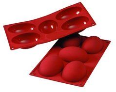 Fat Daddio's Silicone Bakeware Half Egg, 4.4 Ounces