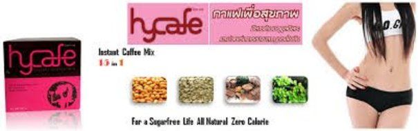 Hycafe 2 pack of Hycafe Instant Coffee Mix 15 in 1 Slimming Dietary Supplement Sugar Free Zero Calories N7