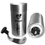 Blisslii Manual Stainless Steel Coffee Grinder with Ceramic Burr and Scoop for Aeropress Coffee Maker N7