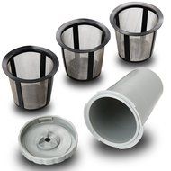 Xcellent Global Reusable Coffee Filter Set for Keurig, My K-cup style, Filter Housing + 3 extra filters, Fits... N7