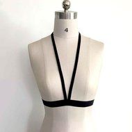 Bra Top ，Beautyvan Comfortable Bandage Bra Elastic Bra Strappy Hollow Out Bra Bustier (S, Black) N4