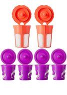 GOLOHO 2 Eco Reusable Carafe Filters & 4 K-cups Pod Combo for Keurig Coffee As Gift Discount