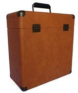 TechPlay IEP40, Retro Record Carrying Case for Albums (Black) N6