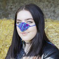 Nose Warmer. Blue Marble Nosewarmer.
