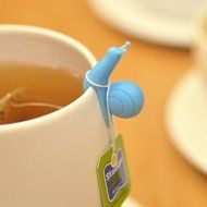 WGNA 6 pcs Cute Party Snail Shape Silicone Tea Bag Random Color