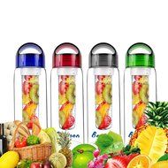 Blue 23 OZ Sporty Tritan Fruit Infuser Water Bottle,for home,hike,camp,sport,office,school, Leak Proof,With Handle... N4