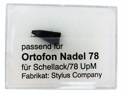 78 Stylus for 78RPM Shellac Records & Ortofon / Thorens OM and Concorde cartridges