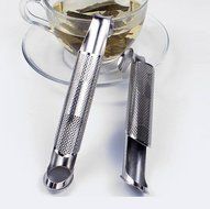 Huayoung 2-pcs Creative Pipe Shaped Stainless Steel Tea Filters (Silver) N7