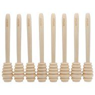 14 Pack - Mini Honey Dipper 3.2 Inch Wood Sticks with Cute Smile Face for Honey Jar Pot Dispense N5