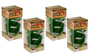 Perfect Pod Eco-Fill - Refillable Capsule for K-cup brewers: 4 Pack