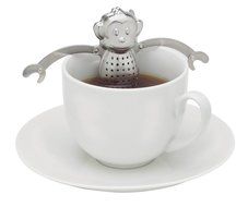 Stainless Steel Dunkin Monkey Tea Infuser & Drip Tray (Monkey) N5