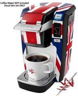 Union Jack 02 - Decal Style Vinyl Skin fits Keurig K10 Mini Plus Coffee Makers (KEURIG NOT INCLUDED) N2