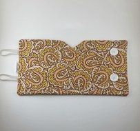 Gold and Peach Paisley, French Press Cozy, Cafetiere Cosy, 8 cup N3