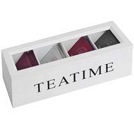 Hill Interiors Tea Time Teabag Box (One Size) (White)