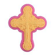 Sher Jesus Cross Type Candy Fondant Cake Molds For The Kitchen Baking Molds 9.37.31.4cm N3