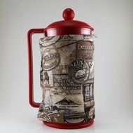 Vintage Hotel Sign Theme, French Press Cozy, 8 cup, Insulated Cafetiere Cosy N3