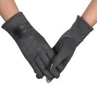 Mittens,Morecome Women Touch Screen Gloves Winter Warm Soft Wrist Gloves (Red) N19