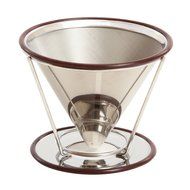 Premium Coffee Cone Dripper By KB Goodlife - Stainless Steel Reusable Pour Over Coffee Filter - Designed For Osaka... N3